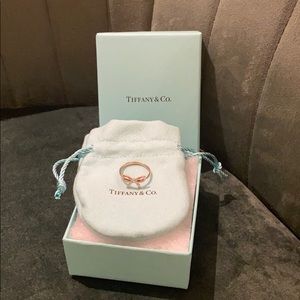 Tiffany&Co. Silver bow ring, size 7.5